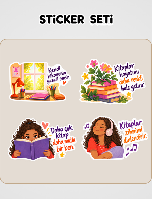 Zoe'nin Masasından Sticker Seti