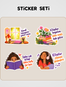 Zoe'nin Masasından Sticker Seti