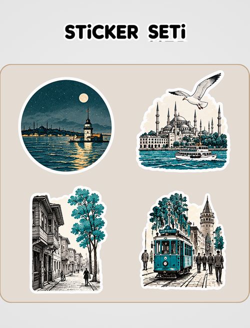 Beş Şehir Sticker Seti