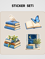Çizgili Pijamalı Çocuk Sticker Seti