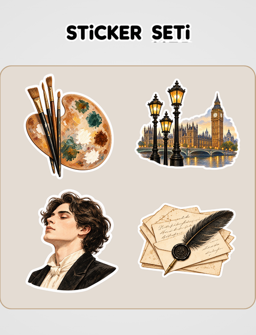Dorian Gray'in Portresi Sticker Seti