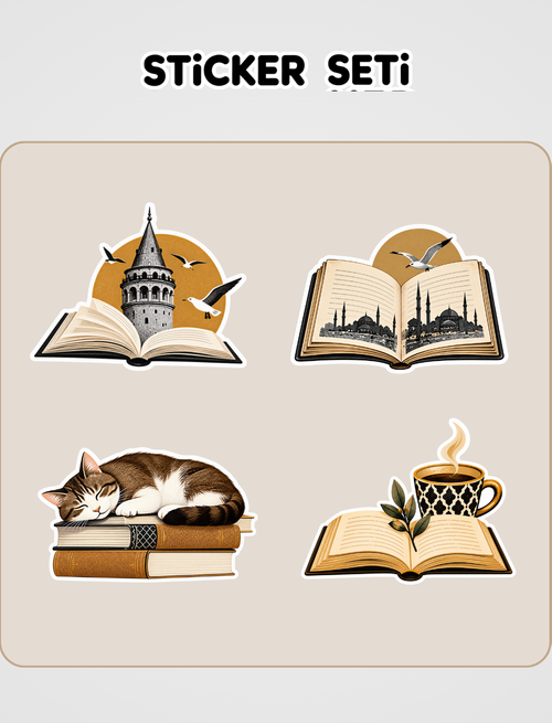 Esir Şehrin İnsanları Sticker Seti