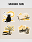 Ev Sticker Seti