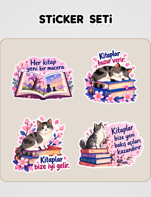 Filippo, Ben ve Kiraz Ağacı Sticker Seti