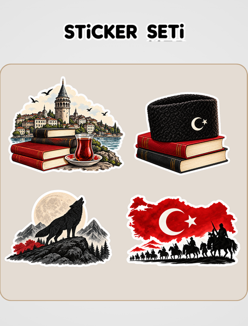 Türkçülüğün Esasları Sticker Seti