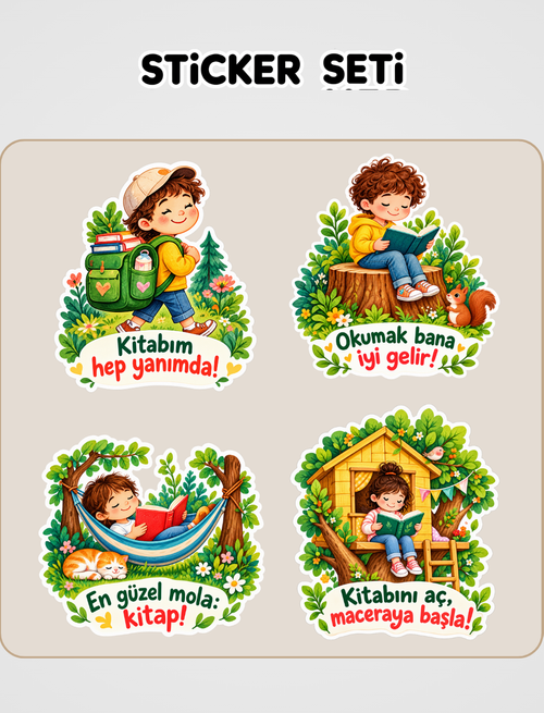 Yeşil Kafalar 1 Sticker Seti