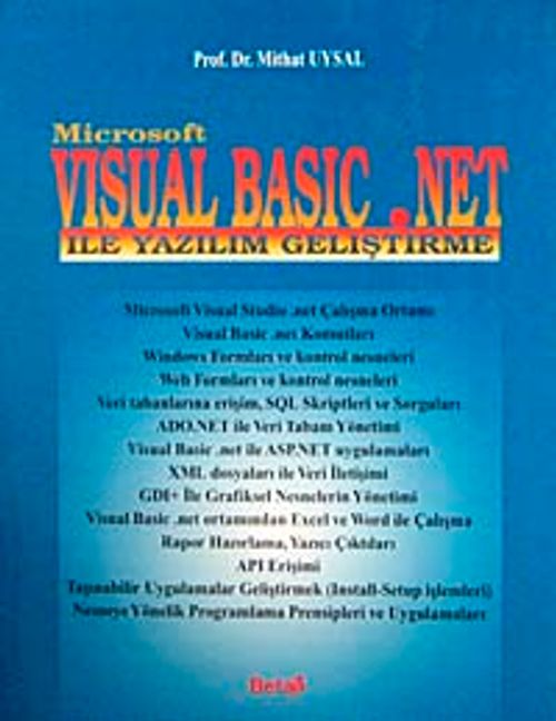 Microsoft Visual Basic.Net ile Yazılım Geliştirme