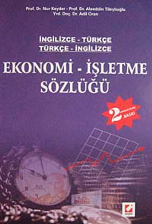 İngilizce-Türkçe/Türkçe-İngilizce Ekonomi İşletme Sözlüğü