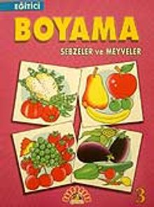 Eğitici Boyama 3 Sebzeler ve Meyveler