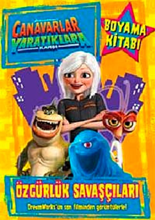 Canavarlar Yaratıklara Karşı Özgürlük savaşçıları Boyama Kitabı