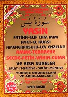 Yasin Amme-Tebareke Secde-Fetih-Vakıa-Cuma ve Kısa Sureler Türkçe Okunuşları ve Açıklamaları (Cami Boy Kod:055)