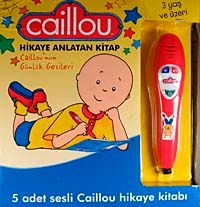 Caillou Hikaye Anlatan Kitap (5 Adet Sesli Caillou Hikaye Kitabı)