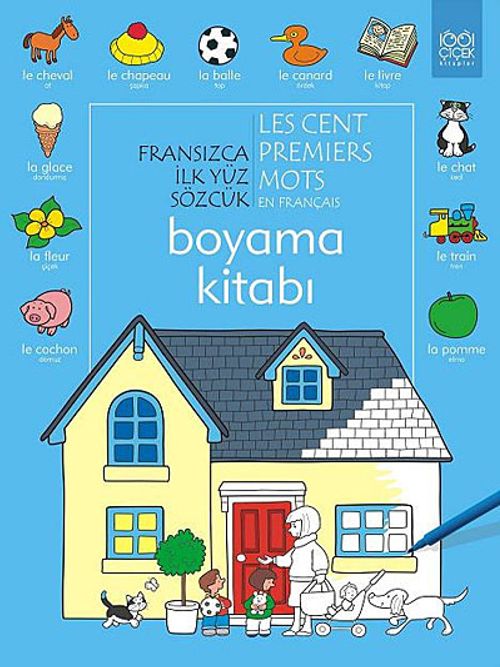 Fransızca İlk Yüz Sözcük Boyama Kitabı