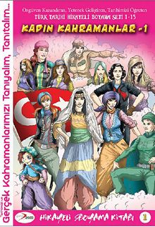 Kadın Kahramanlar -1 /  Hikayeli Boyama Kitabı 1