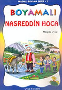 Boyamalı Nasreddin Hoca/Masallı Boyama Serisi/Büyük Boy