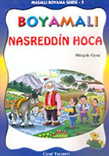 Boyamalı Nasreddin Hoca/Masallı Boyama Serisi/Büyük Boy