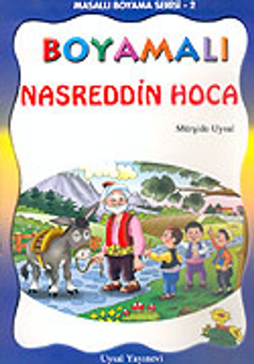 Boyamalı Nasreddin Hoca/Masallı Boyama Serisi/Büyük Boy