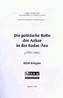 Die politische Rolle der Azhar in der Sadat-Ara (1970-1981) [Sedat Döneminde (1970-1981) Ezher'in Siyasi Rolü]