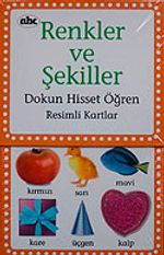 Renkler ve Şekiller & Dokun Hisset Öğren Resimli Kartlar