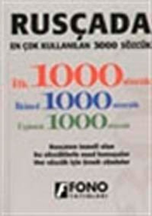 Rusçada En Çok Kullanılan 3000 Sözcük