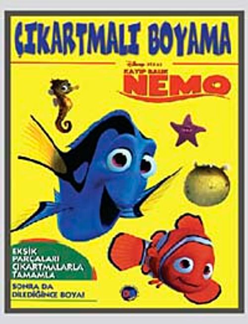 Kayıp Balık Nemo Çıkartmalı  Boyama