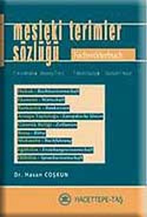 Mesleki Terimler Sözlüğü / Almanca-Türkçe / Türkçe - Almanca