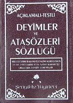 Açıklamalı Testli Deyimler ve Atasözleri Sözlüğü (Plastik Kapak) (Cep Boy)
