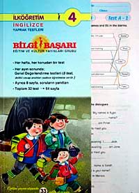 İngilizce 4.Sınıf Yaprak Test & Tüm Yıl