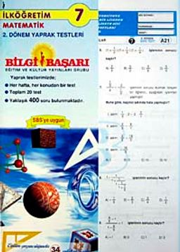 Matematik 7.Sınıf Yaprak Test II.Dönem