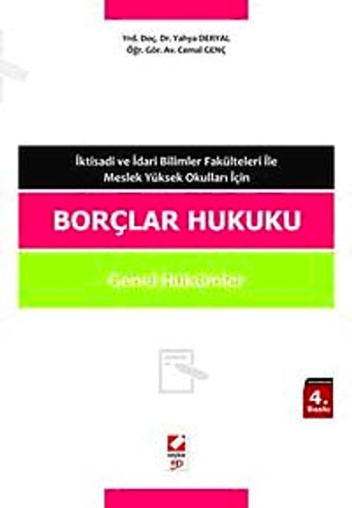 Borçlar Hukuku Genel Hükümler