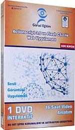 Actionscript 3.0 ve Flash CS3 ile Web Uygulaması (1 Dvd)