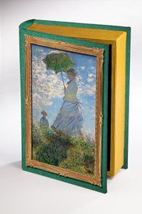 Kitap Şeklinde Ahşap Hediye Kutu - Monet