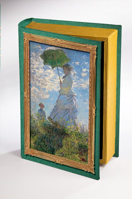 Kitap Şeklinde Ahşap Hediye Kutu - Monet