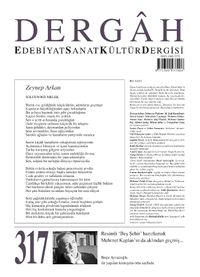Dergah Edebiyat Sanat Kültür Dergisi Sayı:317 Temmuz 2016