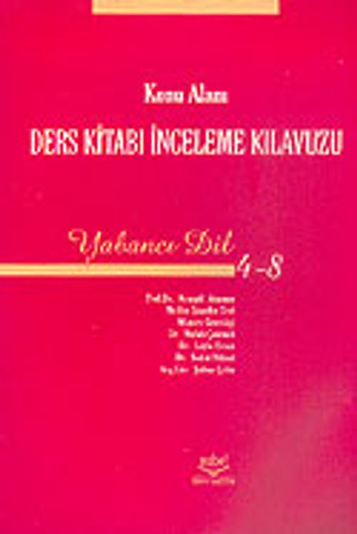 Konu Alanı Ders Kitabı İnceleme Kılavuzu-Yabancı Dil 4-8