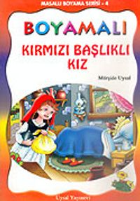 Boyamalı Kırmızı Başlıklı Kız/Masallı Boyama Serisi