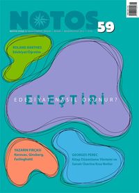 Notos Öykü İki Aylık Edebiyat Dergisi Ağustos-Eylül Sayı:59