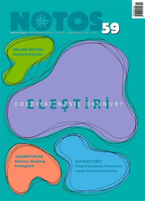 Notos Öykü İki Aylık Edebiyat Dergisi Ağustos-Eylül Sayı:59