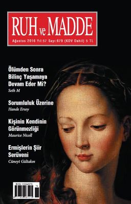 Ruh ve Madde Dergisi Ağustos 2016 Yıl: 57 Sayı: 679