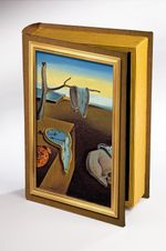 Kitap Şeklinde Ahşap Hediye Kutu - Salvador Dali