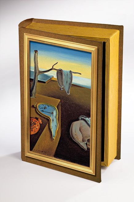 Kitap Şeklinde Ahşap Hediye Kutu - Salvador Dali