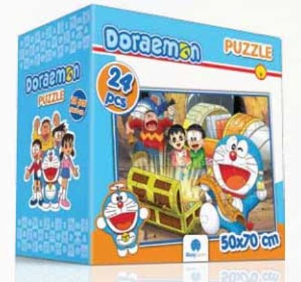 Doraemon Puzzle - Yer Puzzle - Mavi (Kod:14043)
