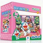 Doraemon Puzzle - Yer Puzzle - Pembe (Kod:14042)
