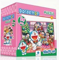 Doraemon Puzzle - Yer Puzzle - Pembe (Kod:14042)
