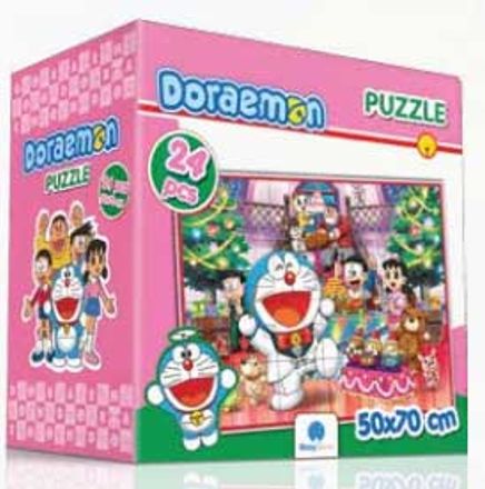 Doraemon Puzzle - Yer Puzzle - Pembe (Kod:14042)