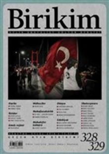 Birikim / Sayı:328-329 Ağustos-Eylül Yıl:2016 / Aylık Sosyalist Kültür Dergisi