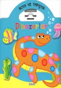 Boya ve Yapıştır Dinozorlar - Yeşil