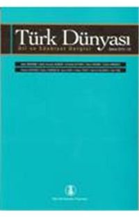 Türk Dünyası Dil ve Edebiyat Dergisi Sayı: 39