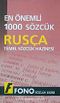 En Önemli 1000 Sözcük Rusça & Temel Sözcük Hazinesi