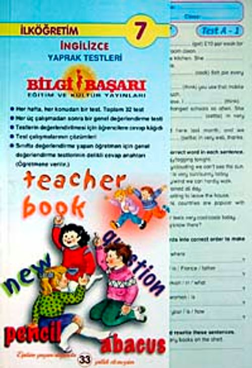 İngilizce 7.Sınıf Yaprak Test & Tüm Yıl